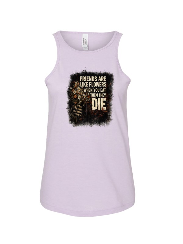 Ladies' CVC Racerback Tank - Friends Flowers