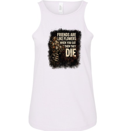 Ladies' CVC Racerback Tank - Friends Flowers