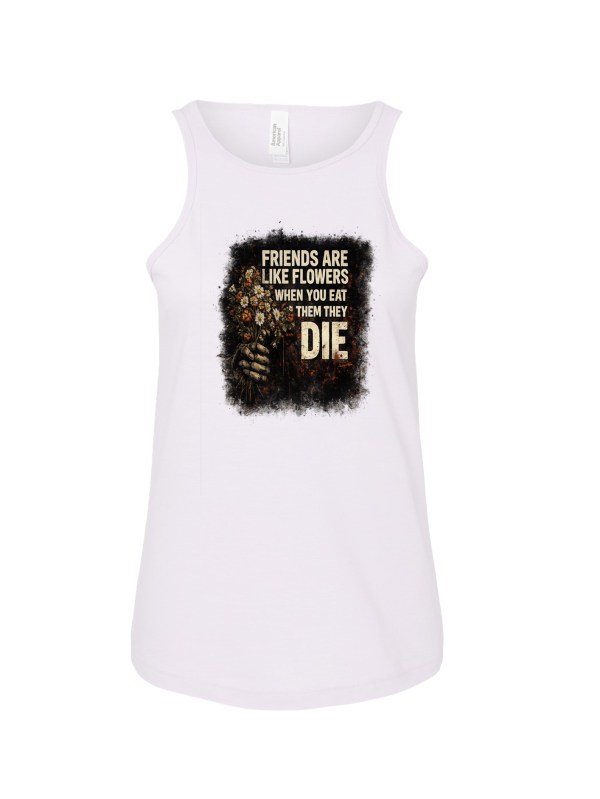 Ladies' CVC Racerback Tank - Friends Flowers
