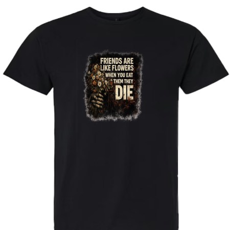 Light Cotton T-Shirt - Friends Flowers