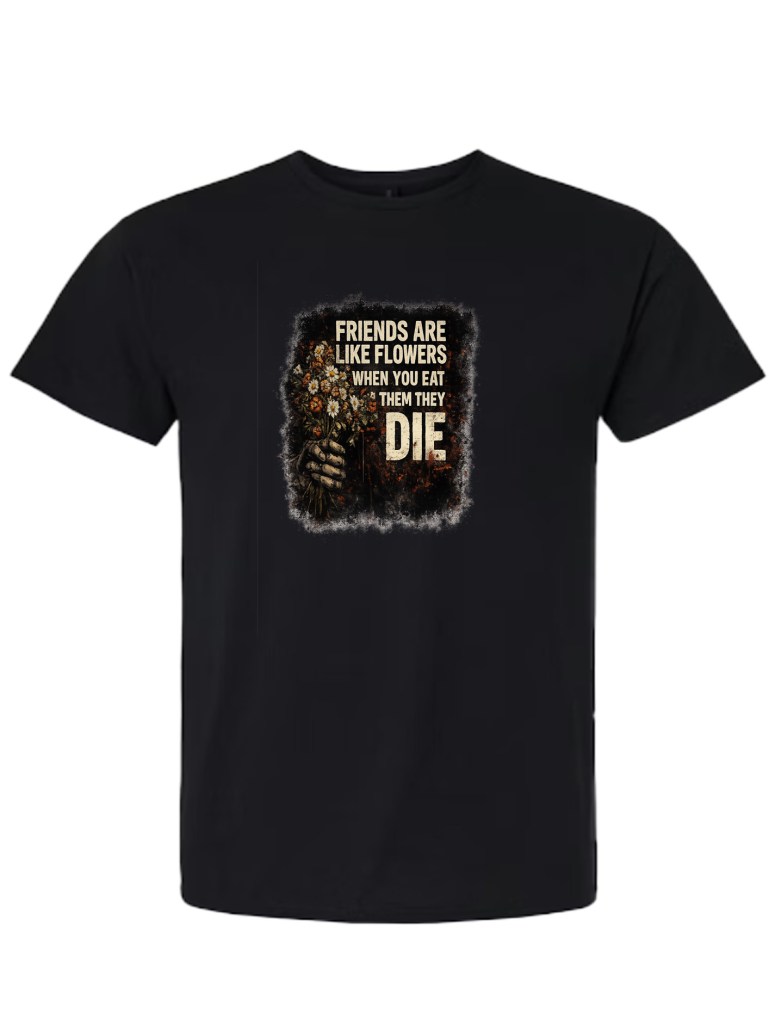 Light Cotton T-Shirt - Friends Flowers