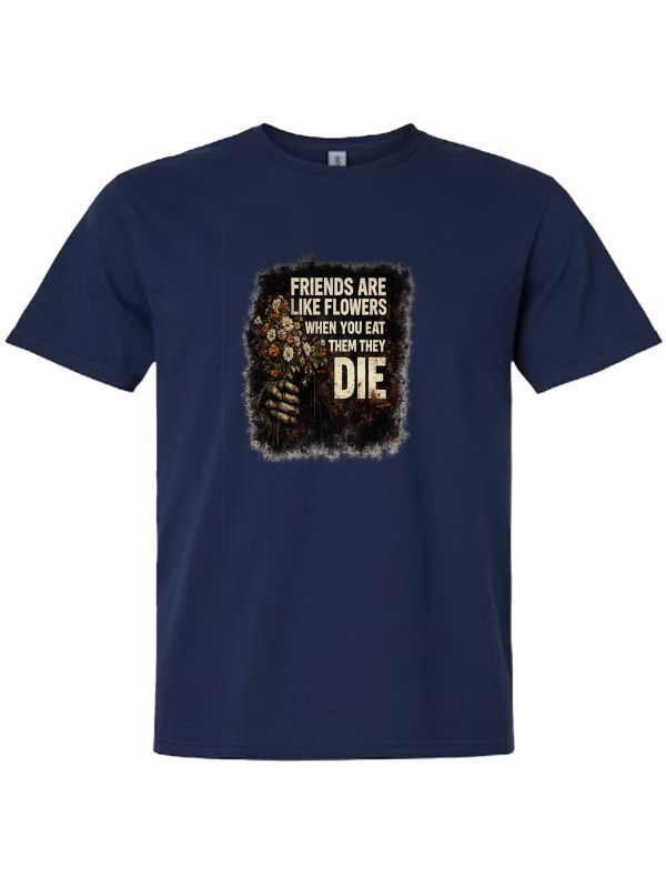Light Cotton T-Shirt - Friends Flowers