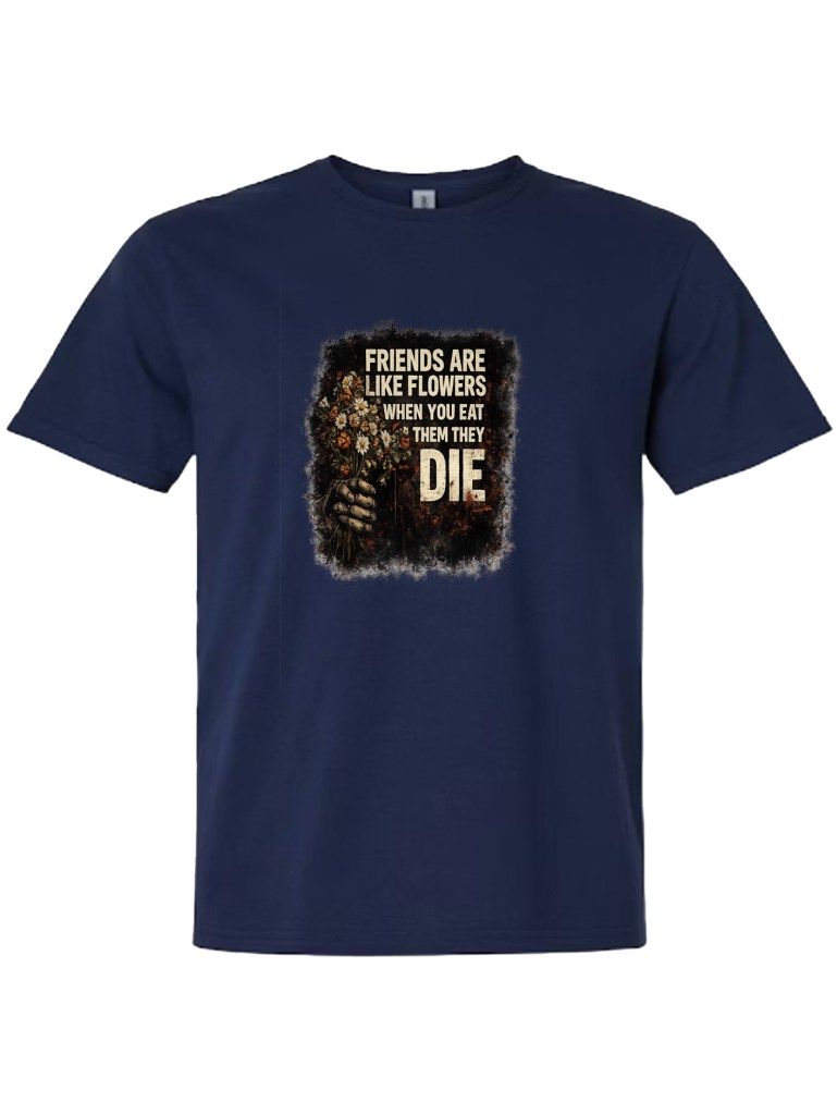 Light Cotton T-Shirt - Friends Flowers