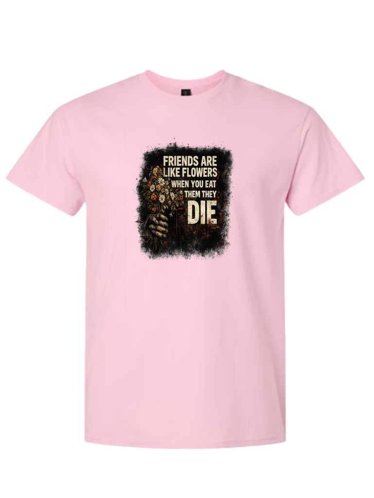 Light Cotton T-Shirt - Friends Flowers