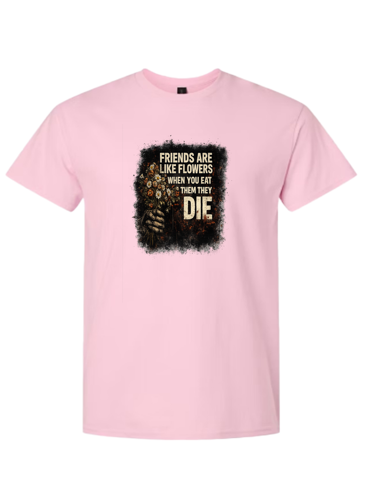 Light Cotton T-Shirt - Friends Flowers - Image 5
