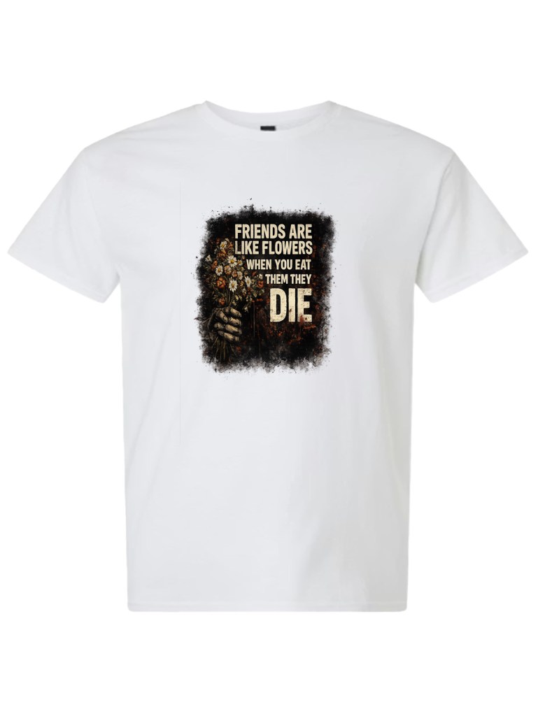 Light Cotton T-Shirt - Friends Flowers