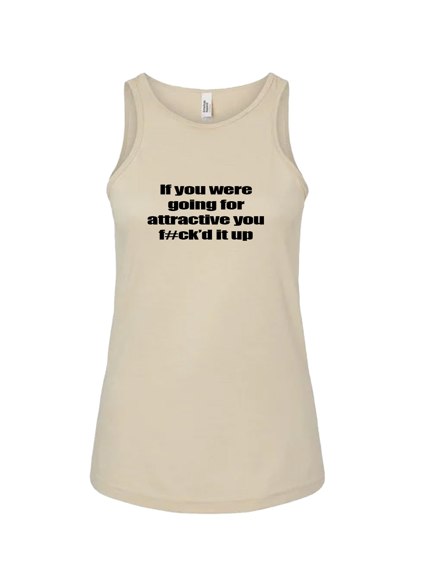 Ladies' CVC Racerback Tank - F#cked It Up - Image 7