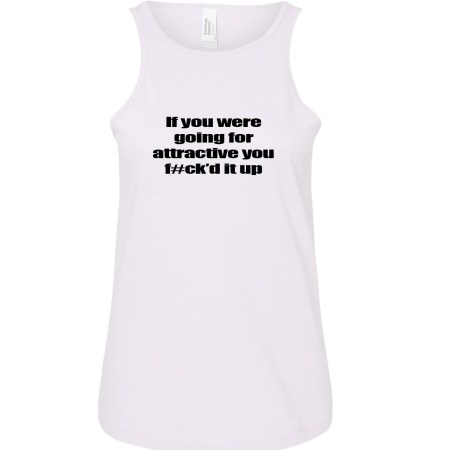 Ladies' CVC Racerback Tank - F#cked It Up