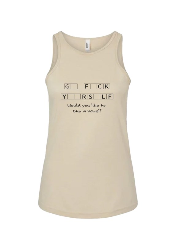 Ladies' CVC Racerback Tank - F#ck Yourself
