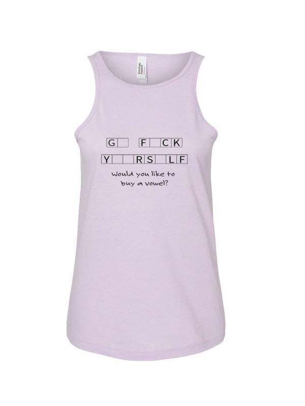 Ladies' CVC Racerback Tank - F#ck Yourself