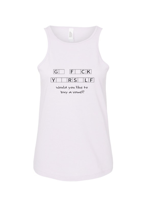 Ladies' CVC Racerback Tank - F#ck Yourself