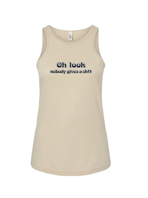 Ladies' CVC Racerback Tank - Gives a Sh!t