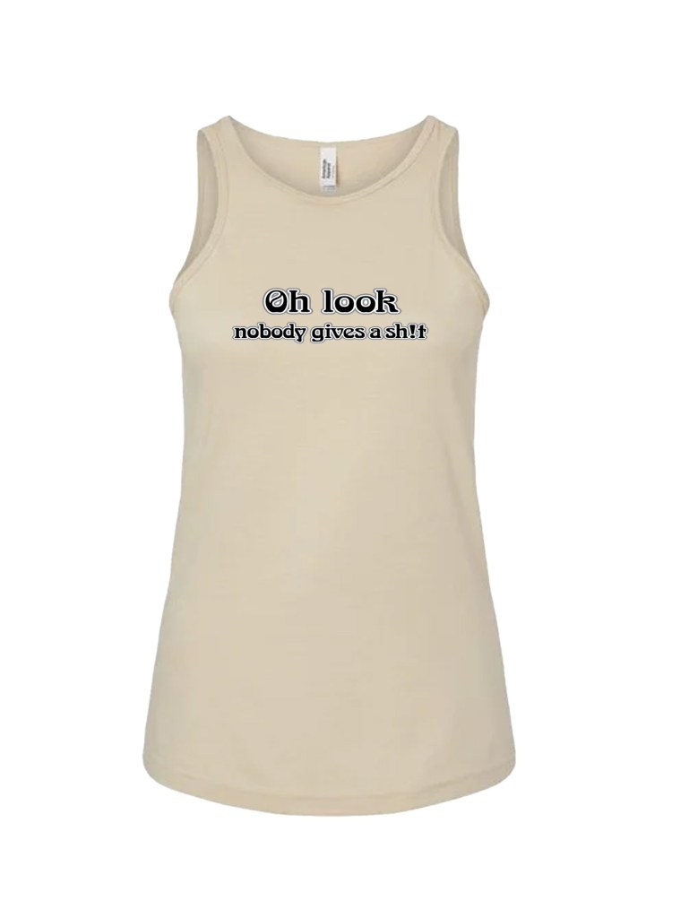 Ladies' CVC Racerback Tank - Gives a Sh!t