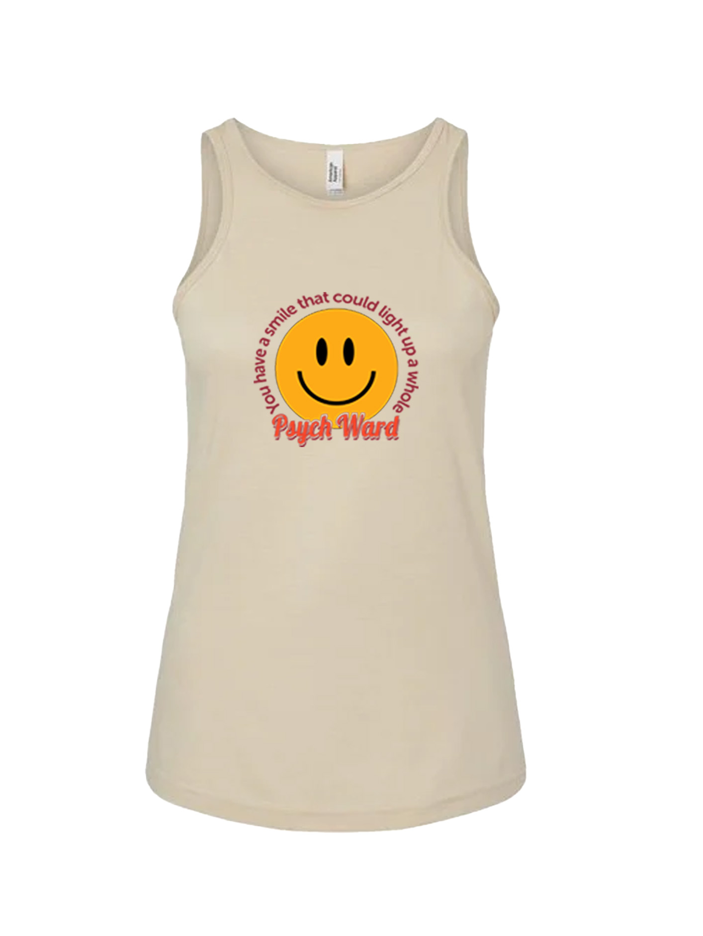 Ladies' CVC Racerback Tank - Psych Ward - Image 1