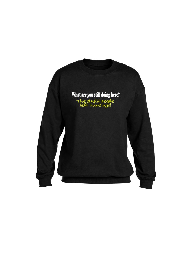Heavy Blend Crewneck Sweatshirt- Stupid People