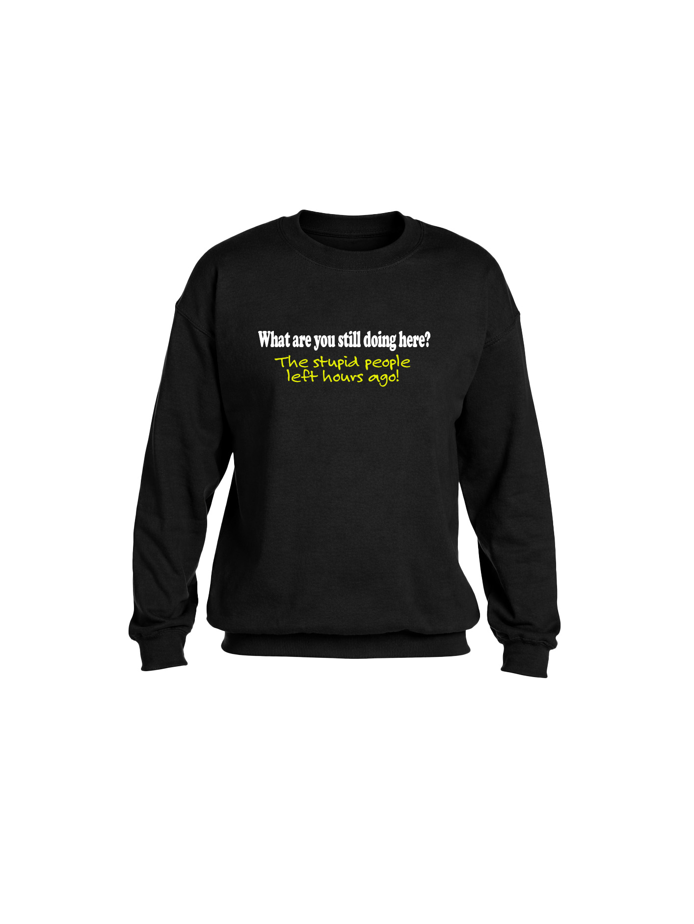 Heavy Blend Crewneck Sweatshirt- Stupid People - Image 2