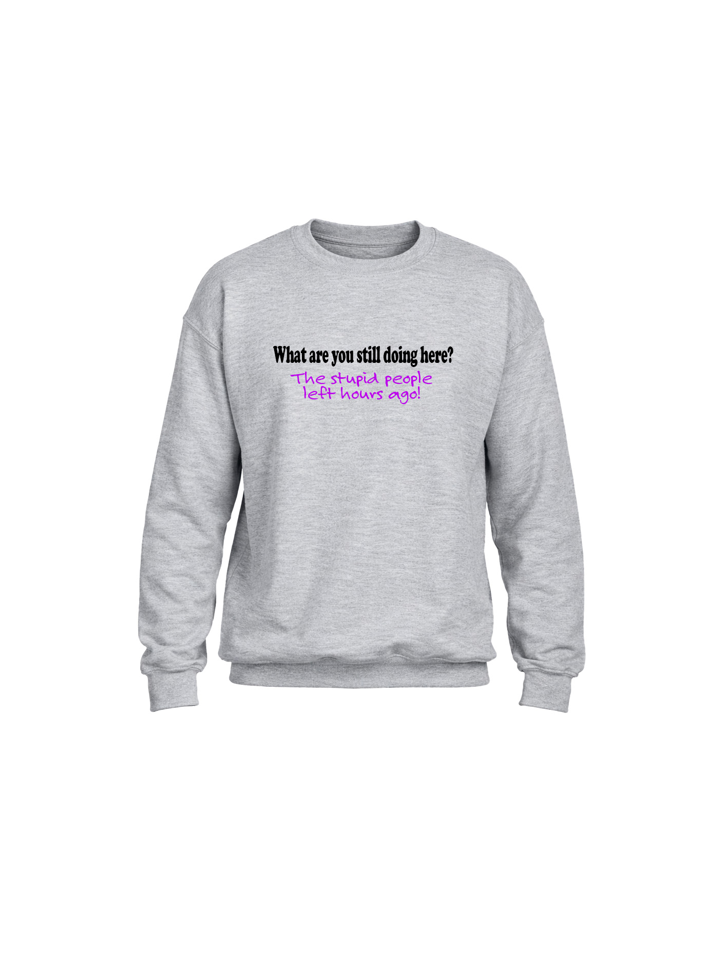 Heavy Blend Crewneck Sweatshirt- Stupid People - Image 1