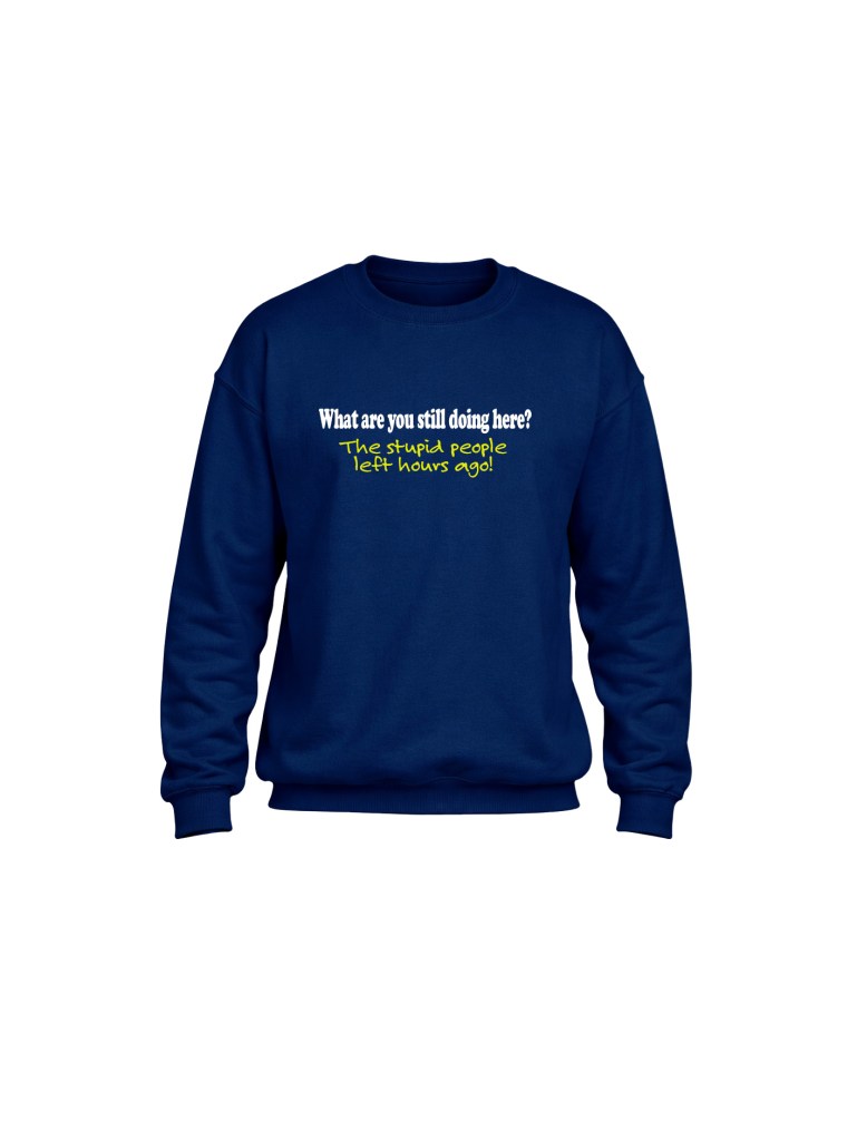 Heavy Blend Crewneck Sweatshirt- Stupid People