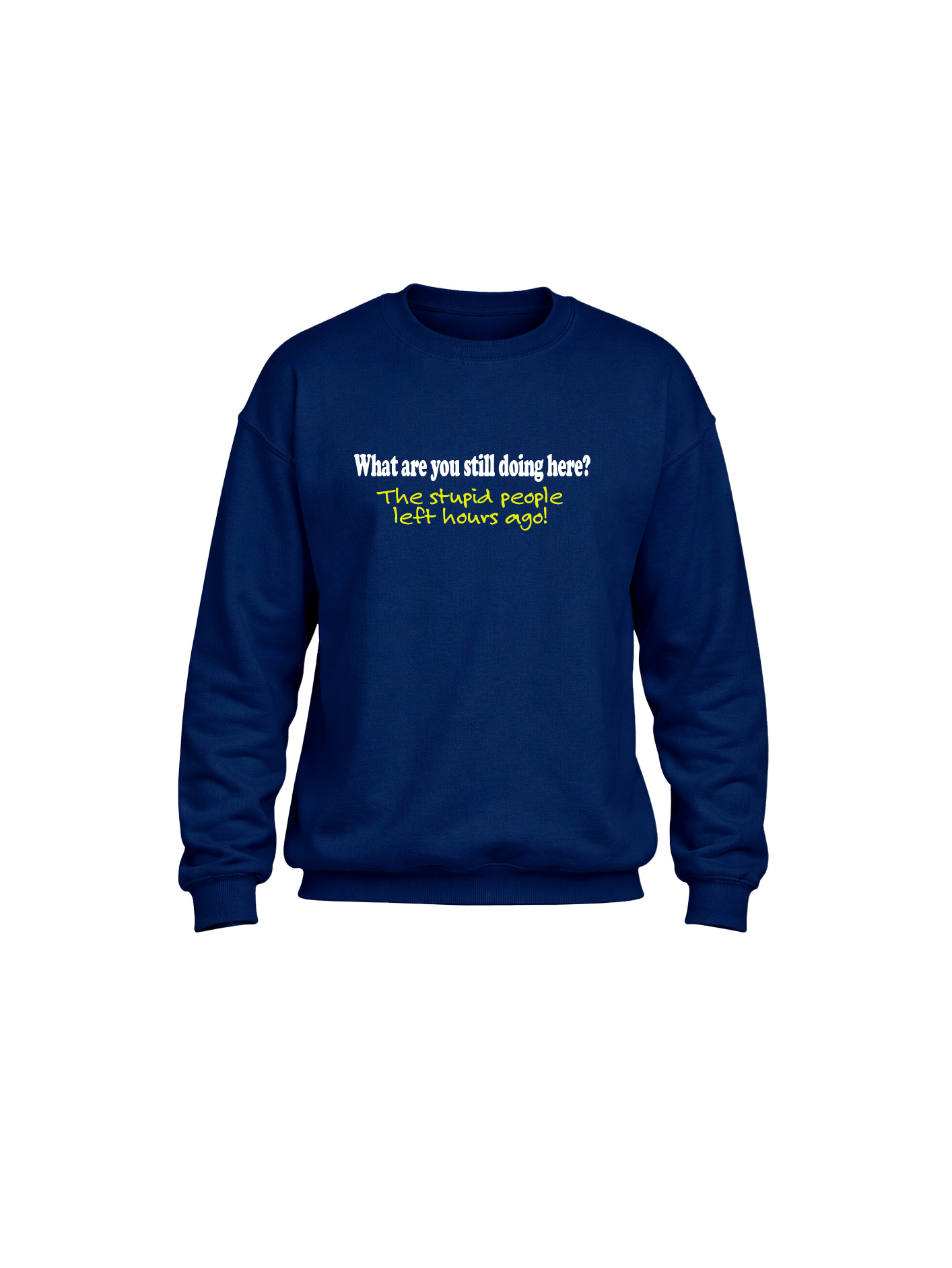 Heavy Blend Crewneck Sweatshirt- Stupid People - Image 4