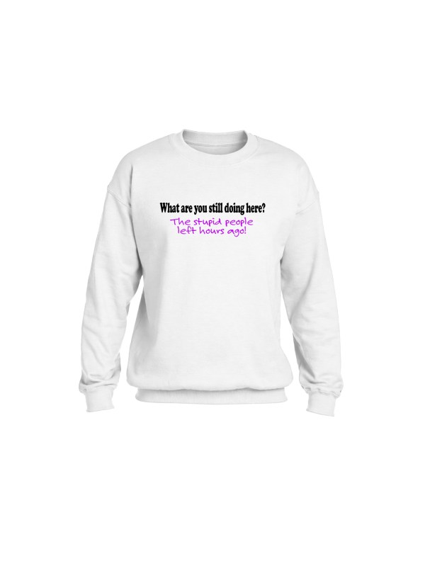 Heavy Blend Crewneck Sweatshirt- Stupid People
