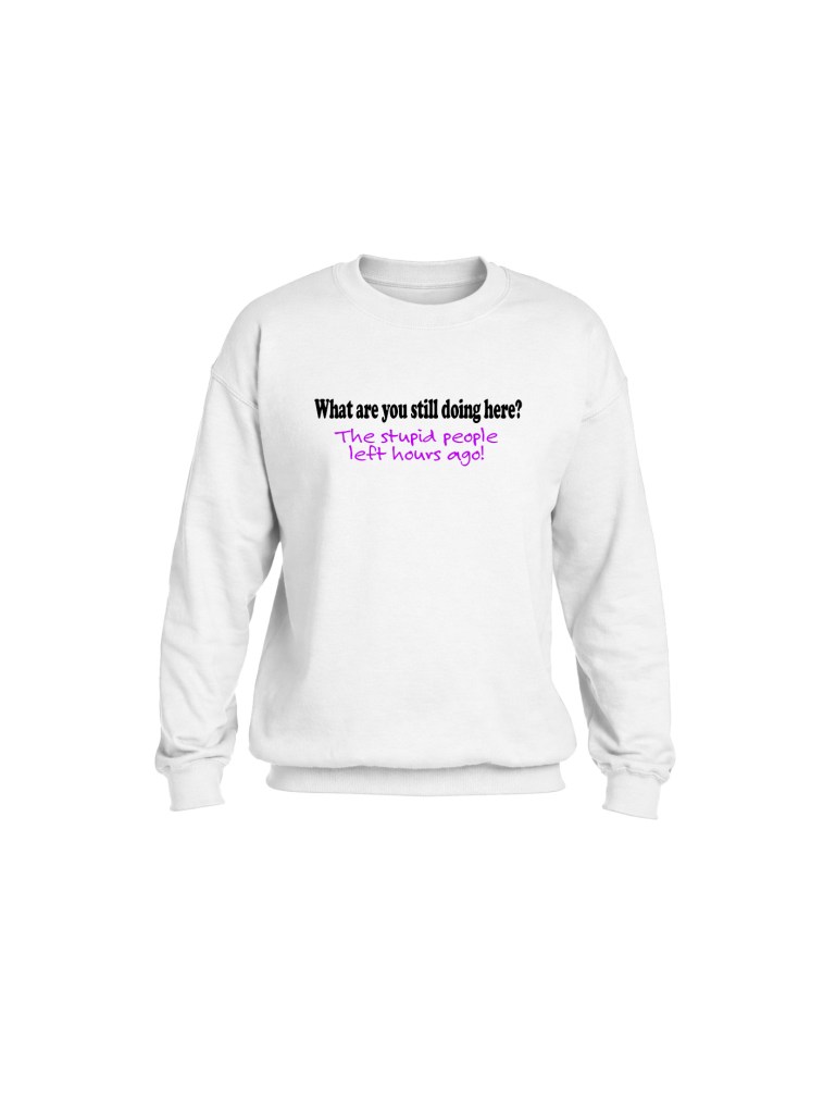 Heavy Blend Crewneck Sweatshirt- Stupid People