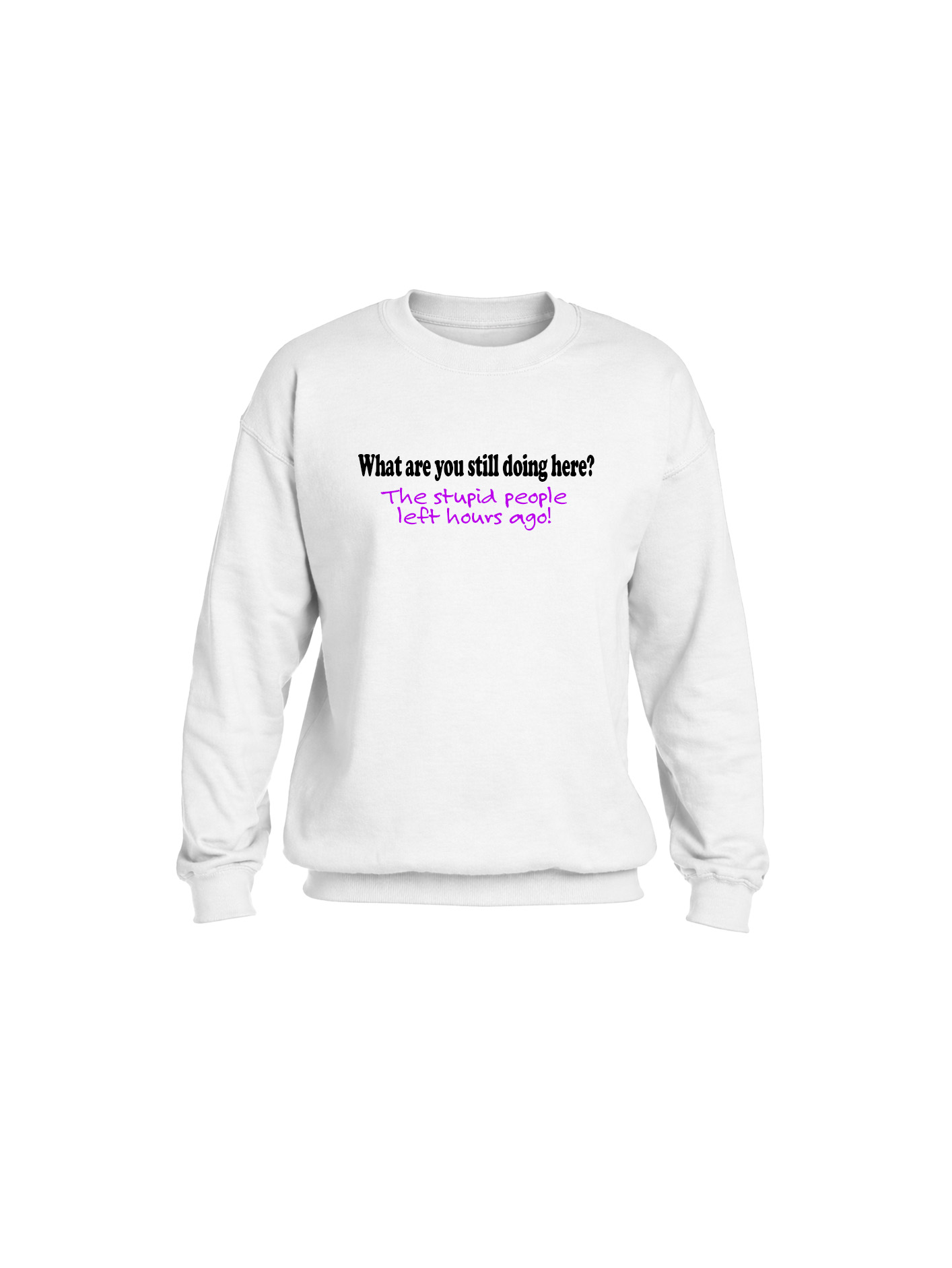 Heavy Blend Crewneck Sweatshirt- Stupid People - Image 3