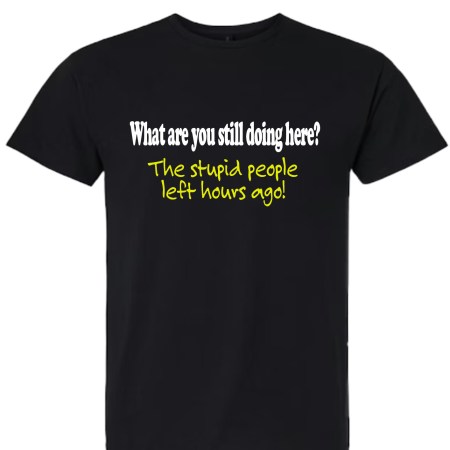 Light Cotton T-Shirt - Stupid People