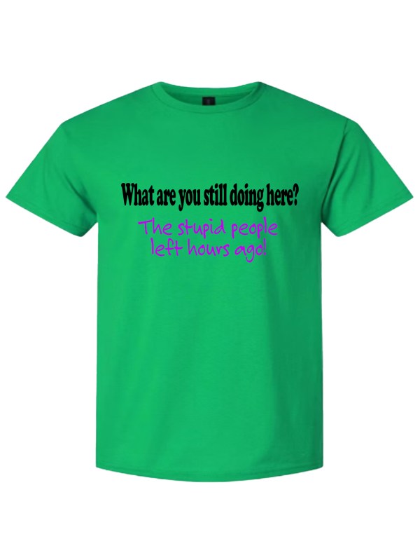Light Cotton T-Shirt - Stupid People