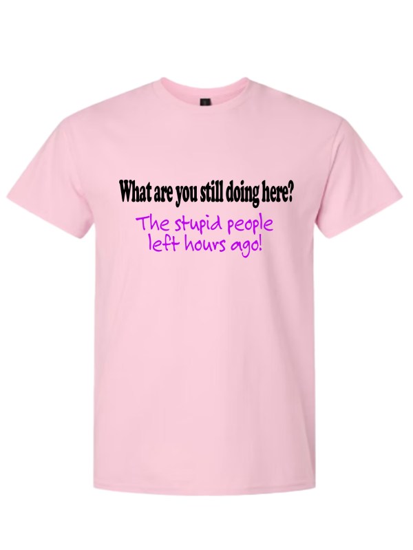 Light Cotton T-Shirt - Stupid People