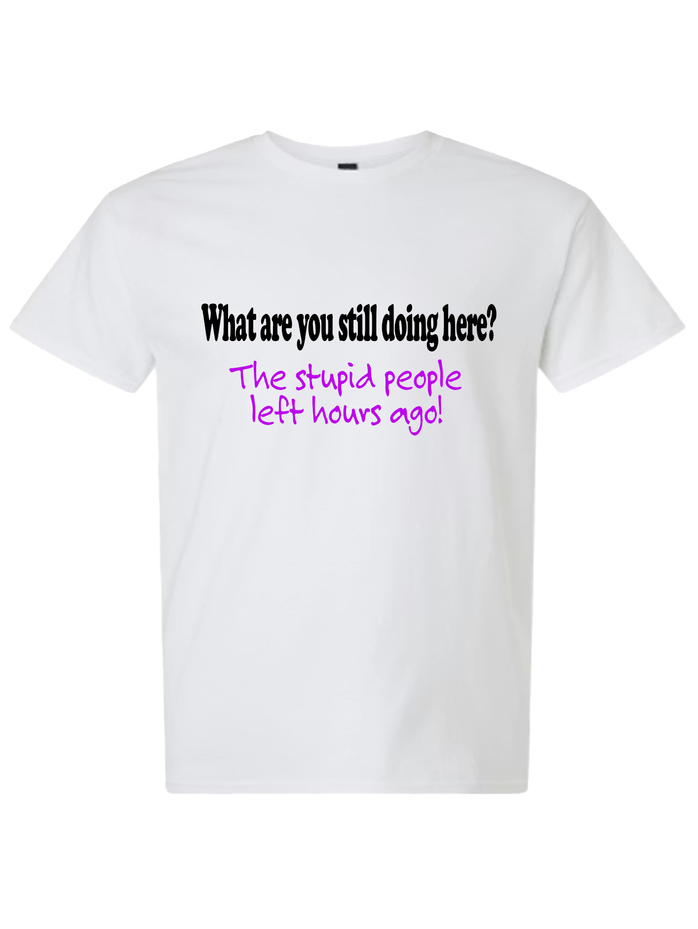 Light Cotton T-Shirt - Stupid People - Image 4