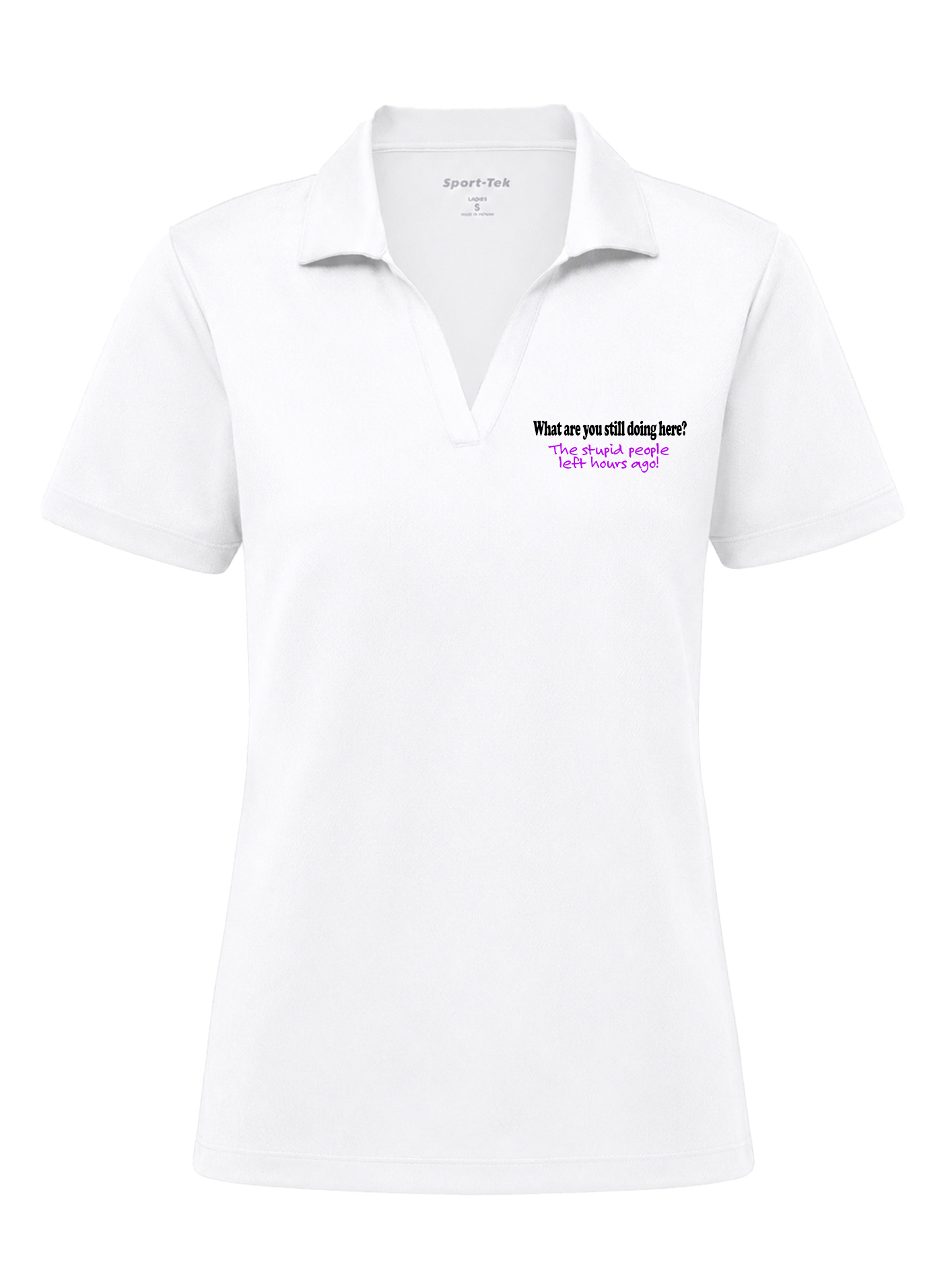 Women's PosiCharge RacerMesh Polo - Stupid People - Image 3