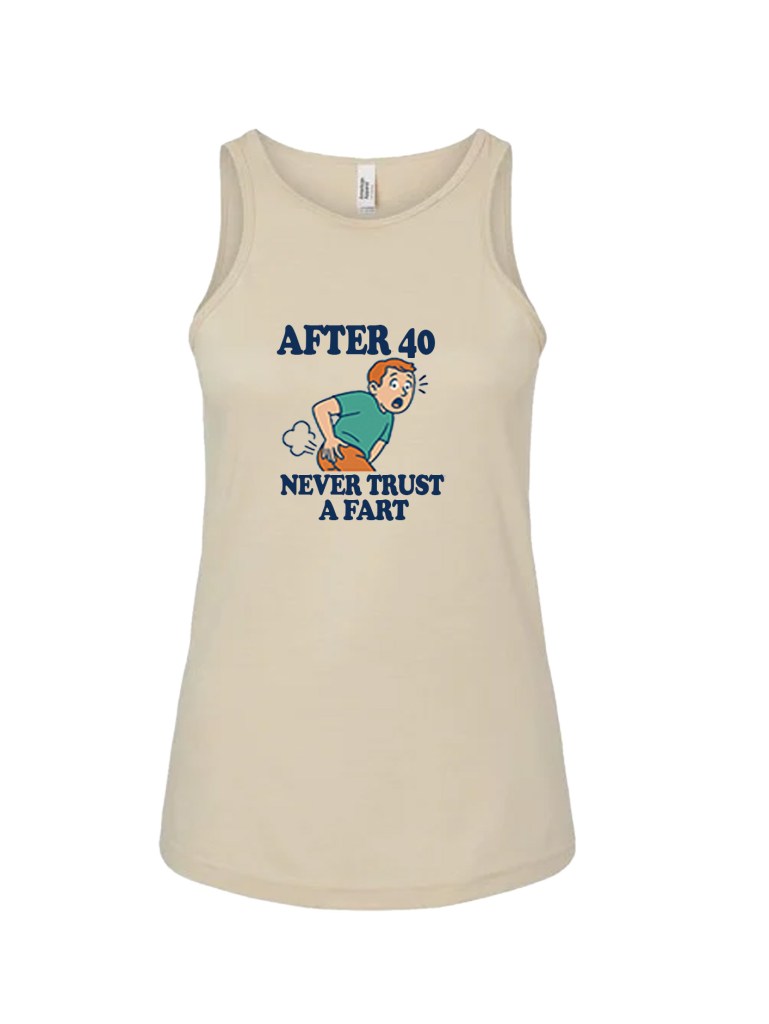 Ladies' CVC Racerback Tank - Trust a Fart