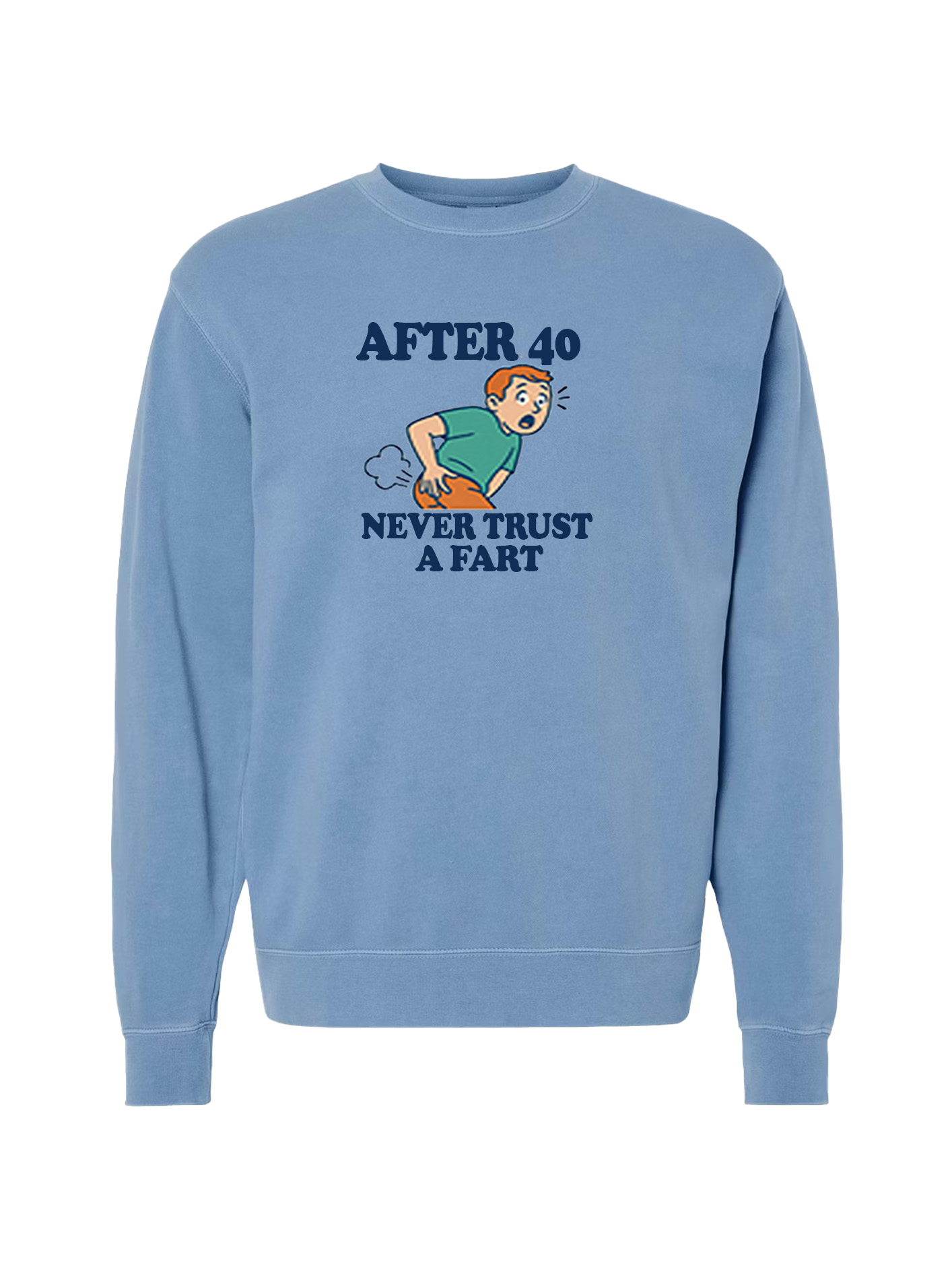 Unisex Pigment Dyed Crew Neck - Trust a Fart - Image 6