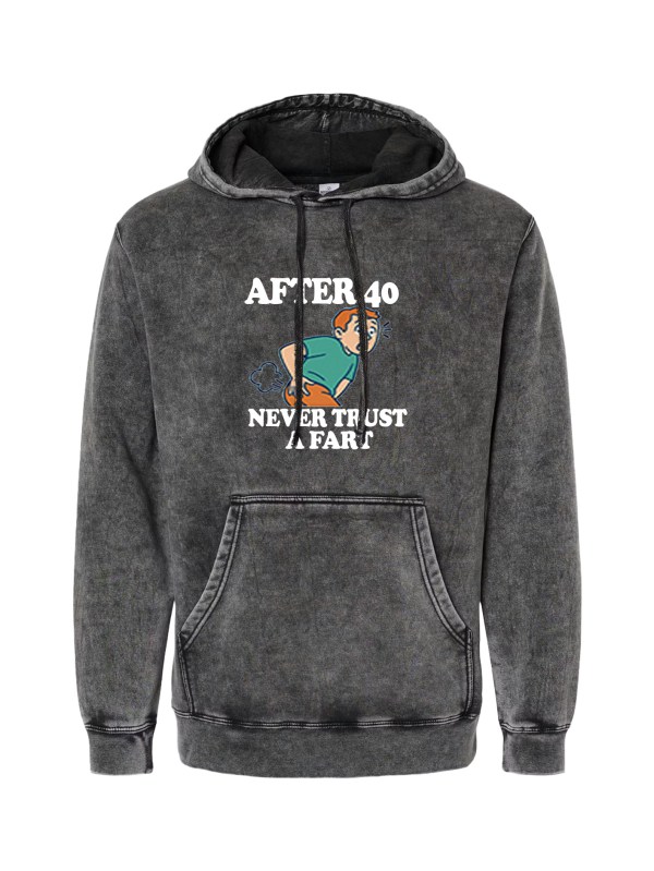 Independent Trading Midweight Mineral Wash Hoodie - Trust a Fart