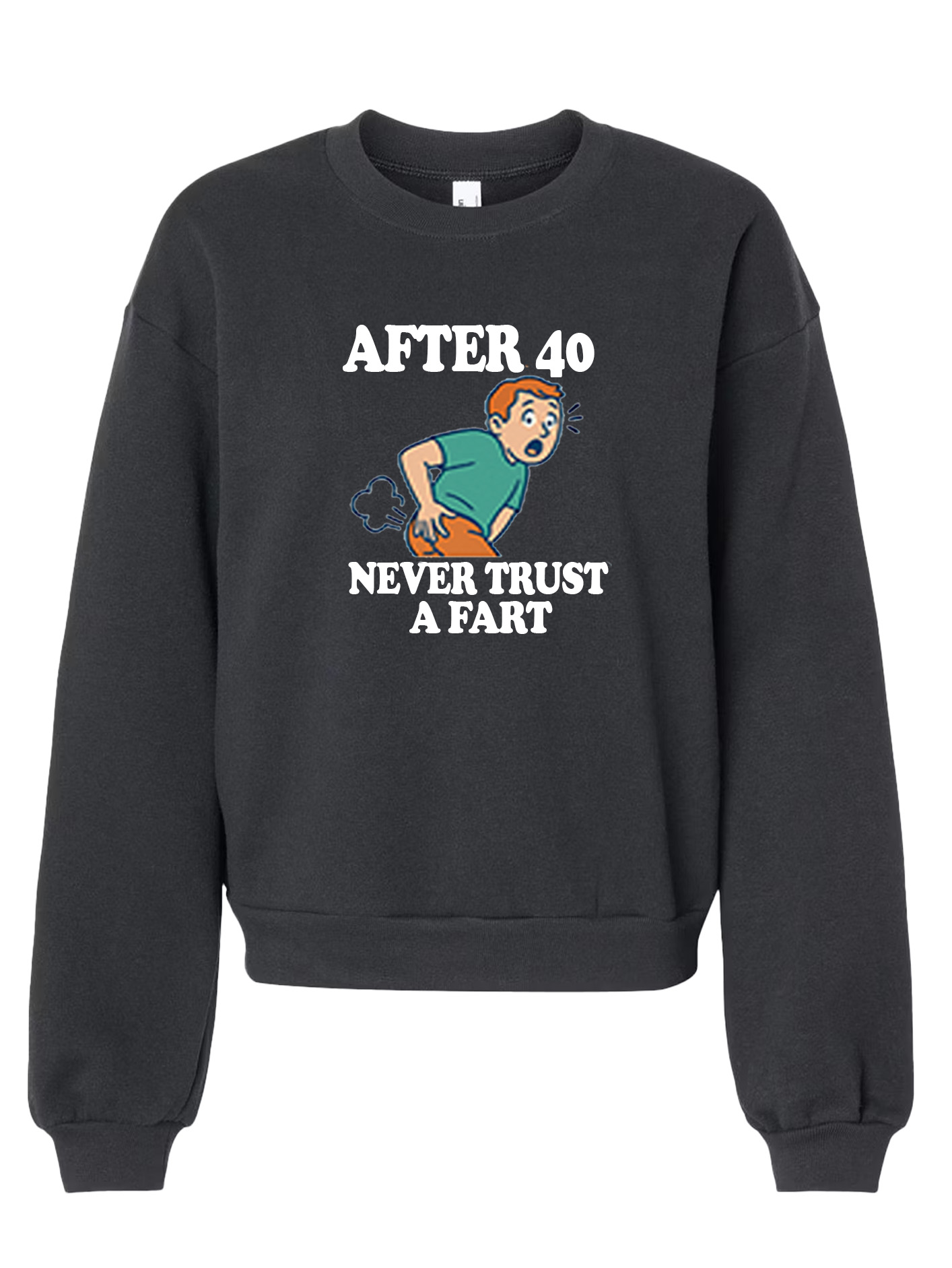 The American Apparel ReFlex Fleece Crewneck - Trust a Fart - Image 6