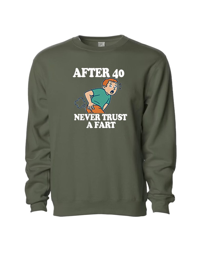 Unisex Midweight Crewneck Sweatshirt - Trust a Fart