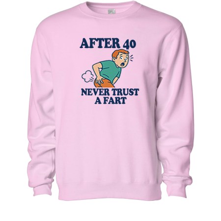 Unisex Midweight Crewneck Sweatshirt - Trust a Fart