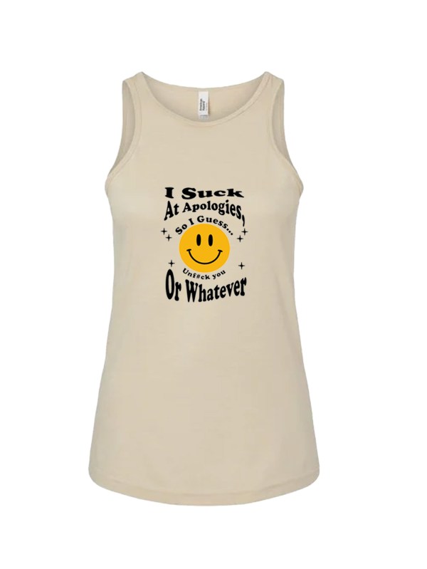Ladies' CVC Racerback Tank - Unf#ck You