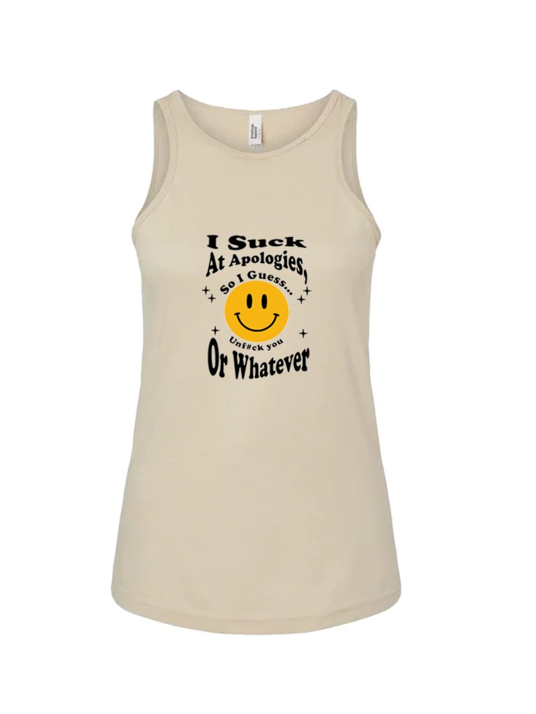 Ladies' CVC Racerback Tank - Unf#ck You