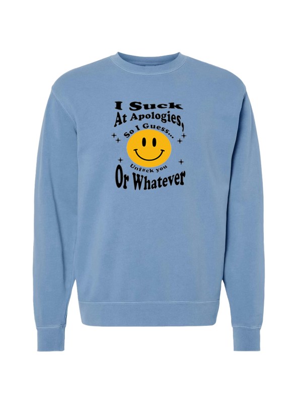 Unisex Pigment Dyed Crew Neck - Unf#ck You
