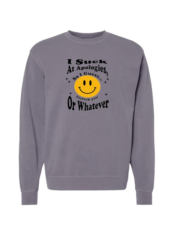 Unisex Pigment Dyed Crew Neck - Unf#ck You