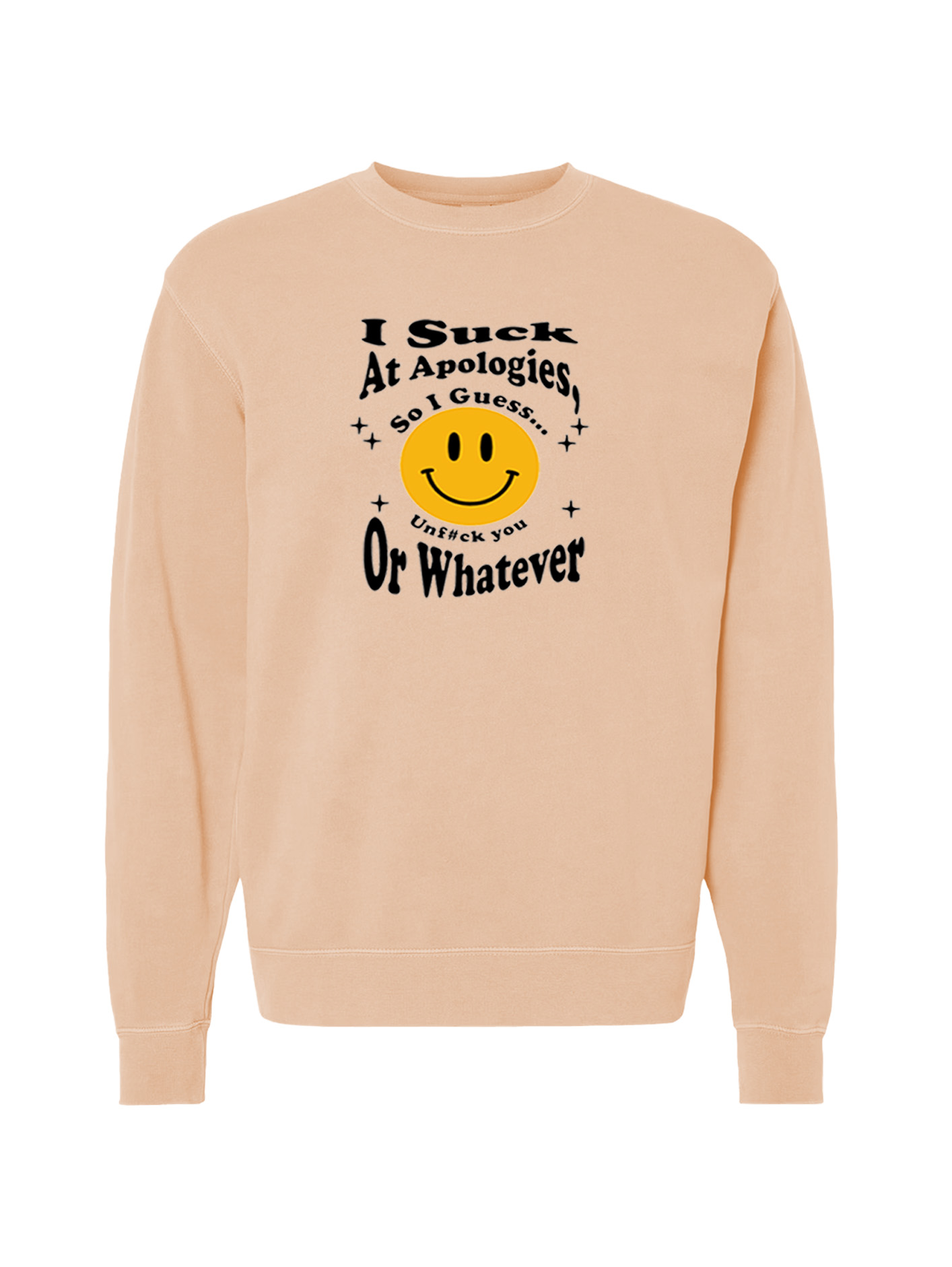 Unisex Pigment Dyed Crew Neck - Unf#ck You - Image 7