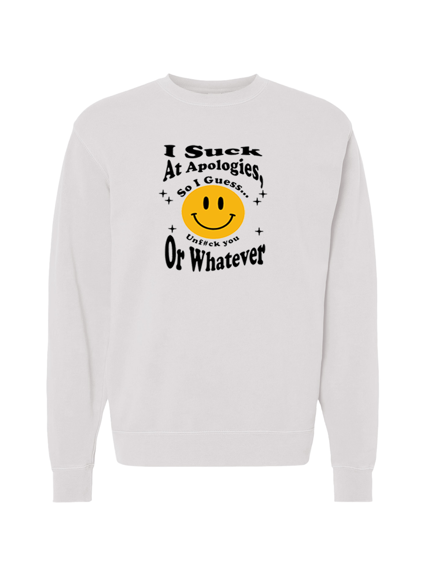 Unisex Pigment Dyed Crew Neck - Unf#ck You - Image 8