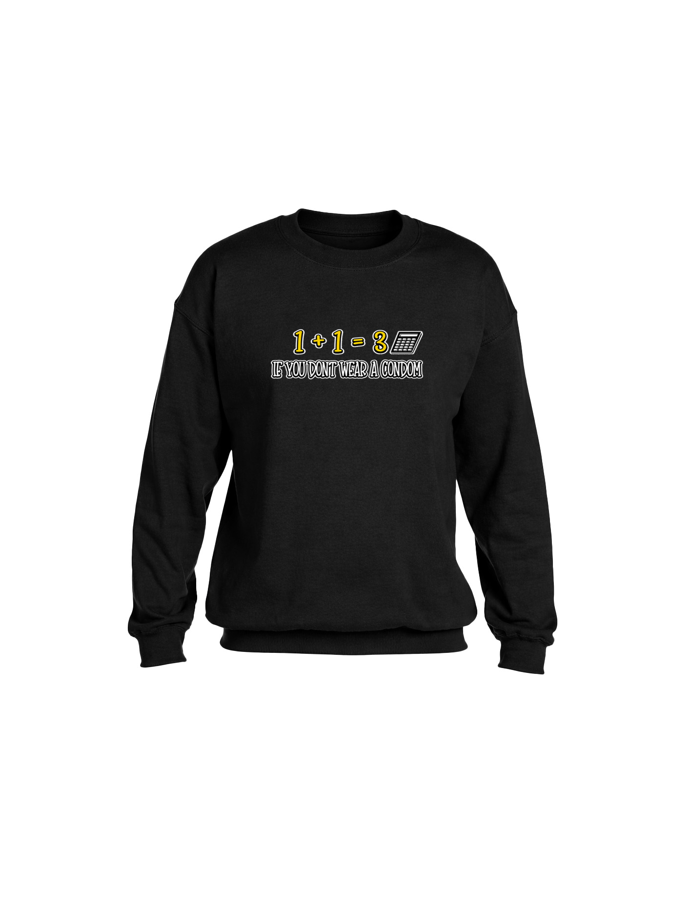 Heavy Blend Crewneck Sweatshirt- Wear a Condom - Image 1