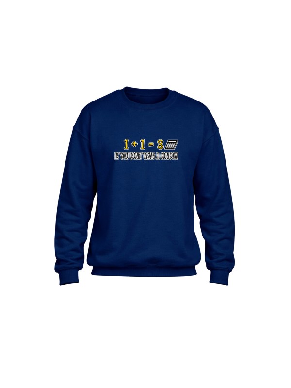 Heavy Blend Crewneck Sweatshirt- Wear a Condom