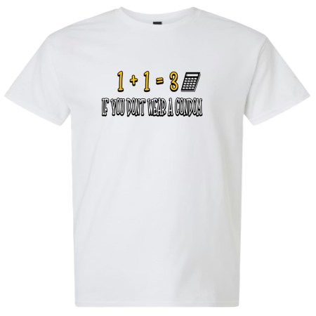Light Cotton T-Shirt - Wear a Condom
