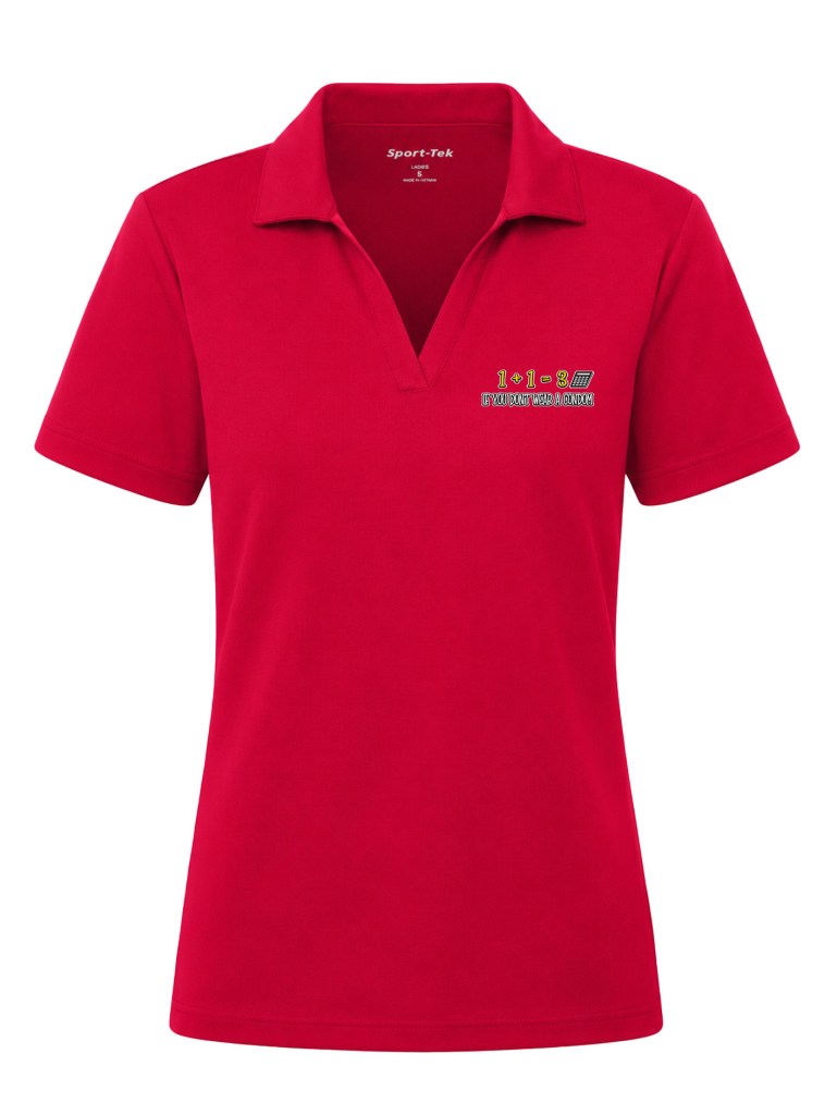 Women's PosiCharge RacerMesh Polo - Wear a Condom