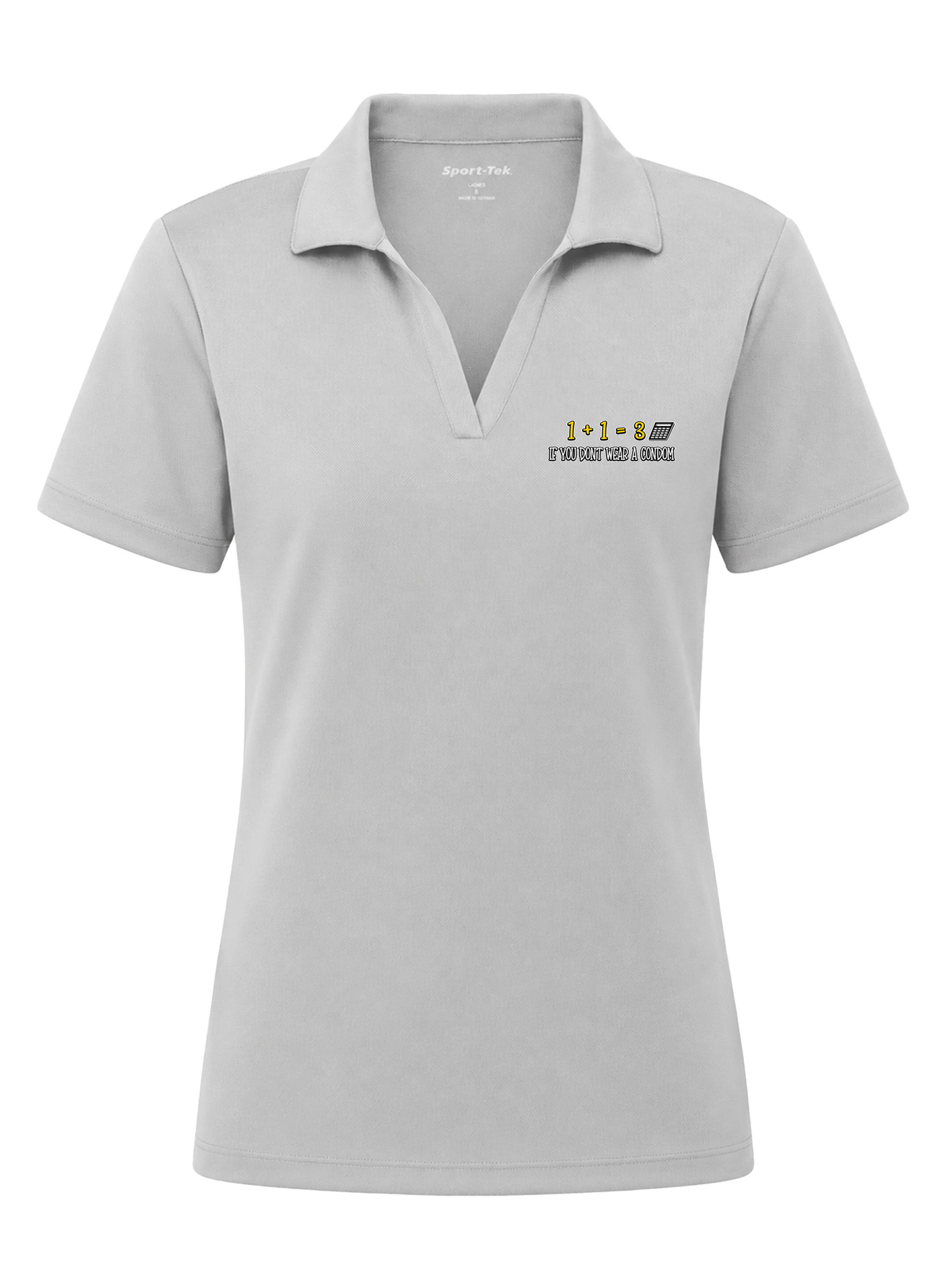 Women's PosiCharge RacerMesh Polo - Wear a Condom - Image 5