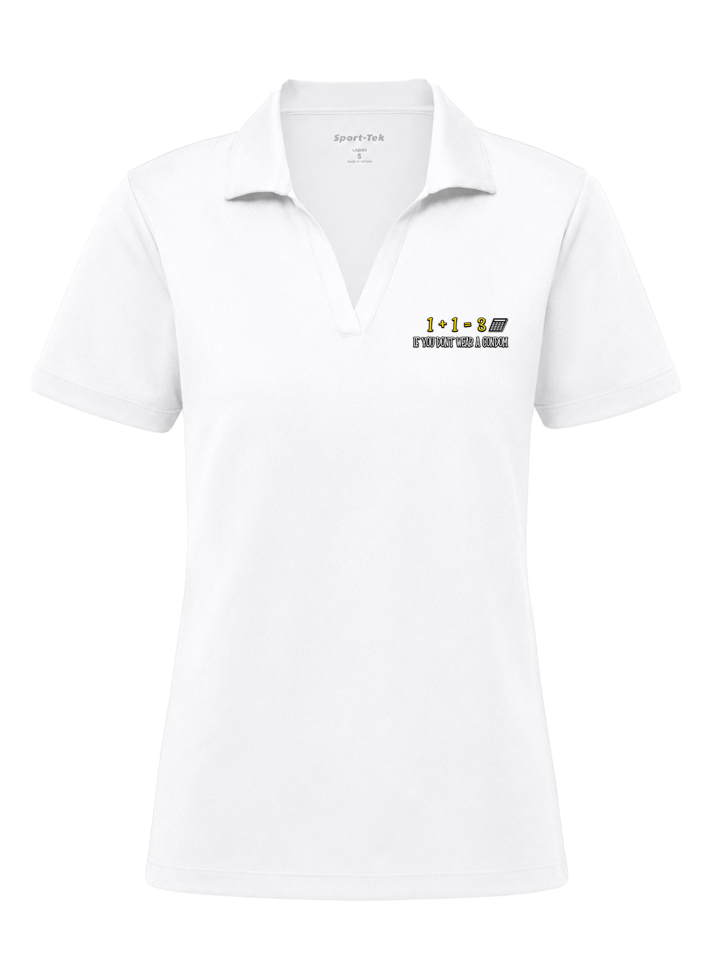 Women's PosiCharge RacerMesh Polo - Wear a Condom - Image 1