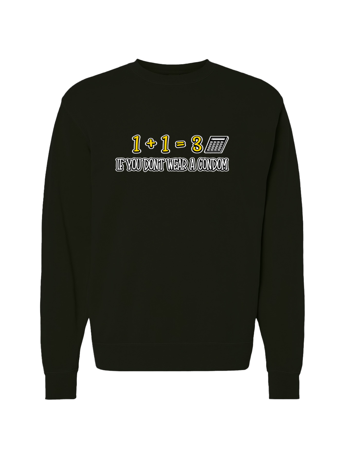 Unisex Pigment Dyed Crew Neck - Wear a Condom - Image 5